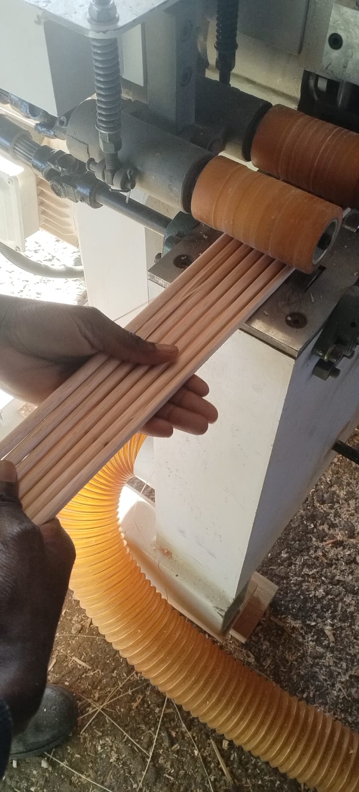 Sorting and inspecting dowels