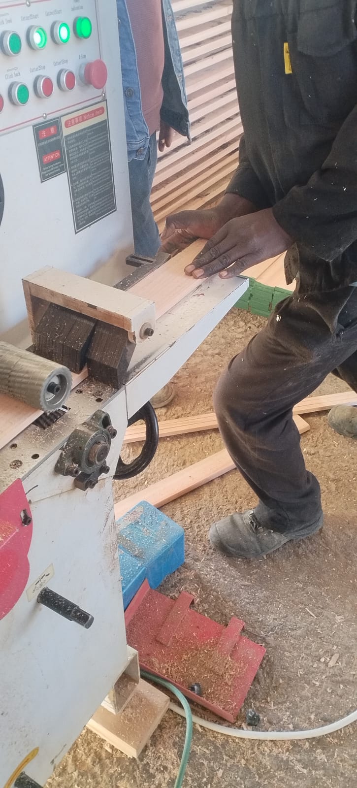 Finished dowels ready for dispatch